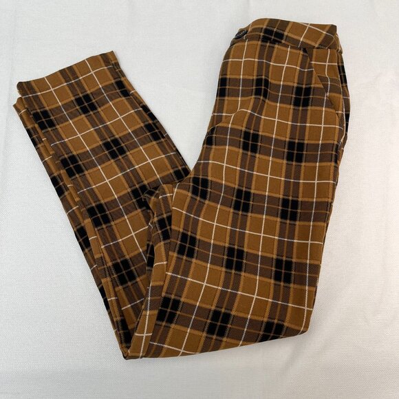 Papaya Vintage Style Clueless Mustard Plaid Two Piece Cropped Jacket & Pants M - Picture 12 of 16